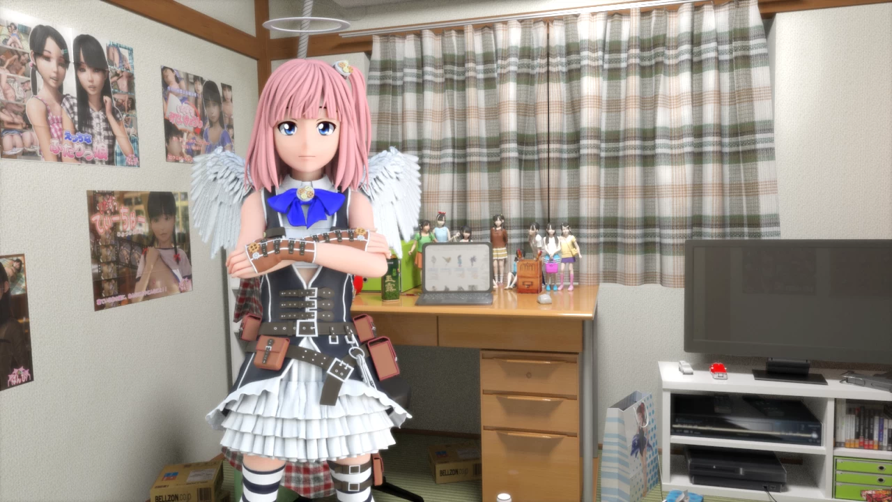 死宅天使1.34H精翻步兵版【PC+安卓+日系SLG/3D/神级建模】/Neet And Angel【7.83G】