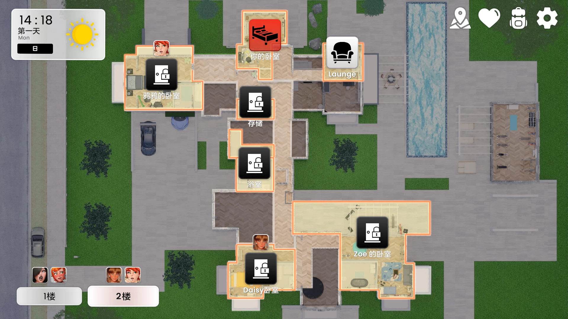 豪宅日0.0.5外挂汉化版【 PC+安卓生肉+欧美SLG/3D互动】/MansionDays【4.64G】