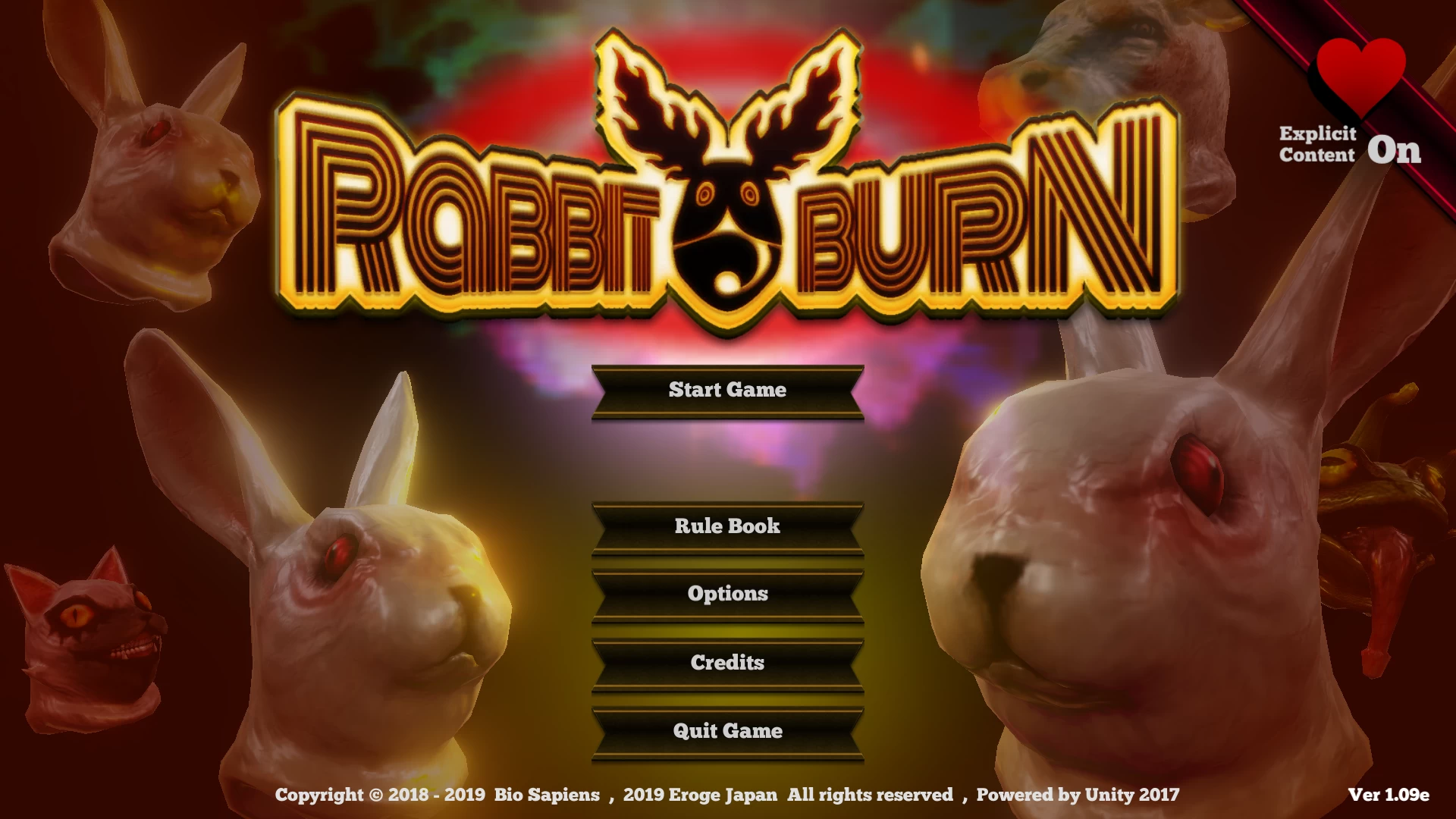 燃烧兔子1.09e官方中文版【PC+猎奇SLG/3D/互动/全动态】/Rabbit Burn【384M】【会员点餐】