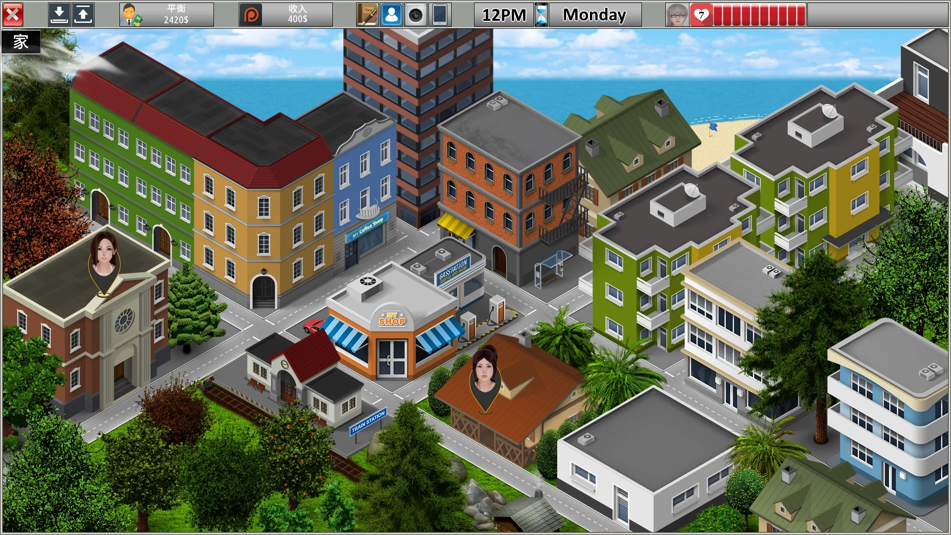 甜蜜的感情0.11.11外挂完美汉化版【PC+亚洲风SLG/超大型沙盒/后宫+作弊】/Sweet Affection【42G】