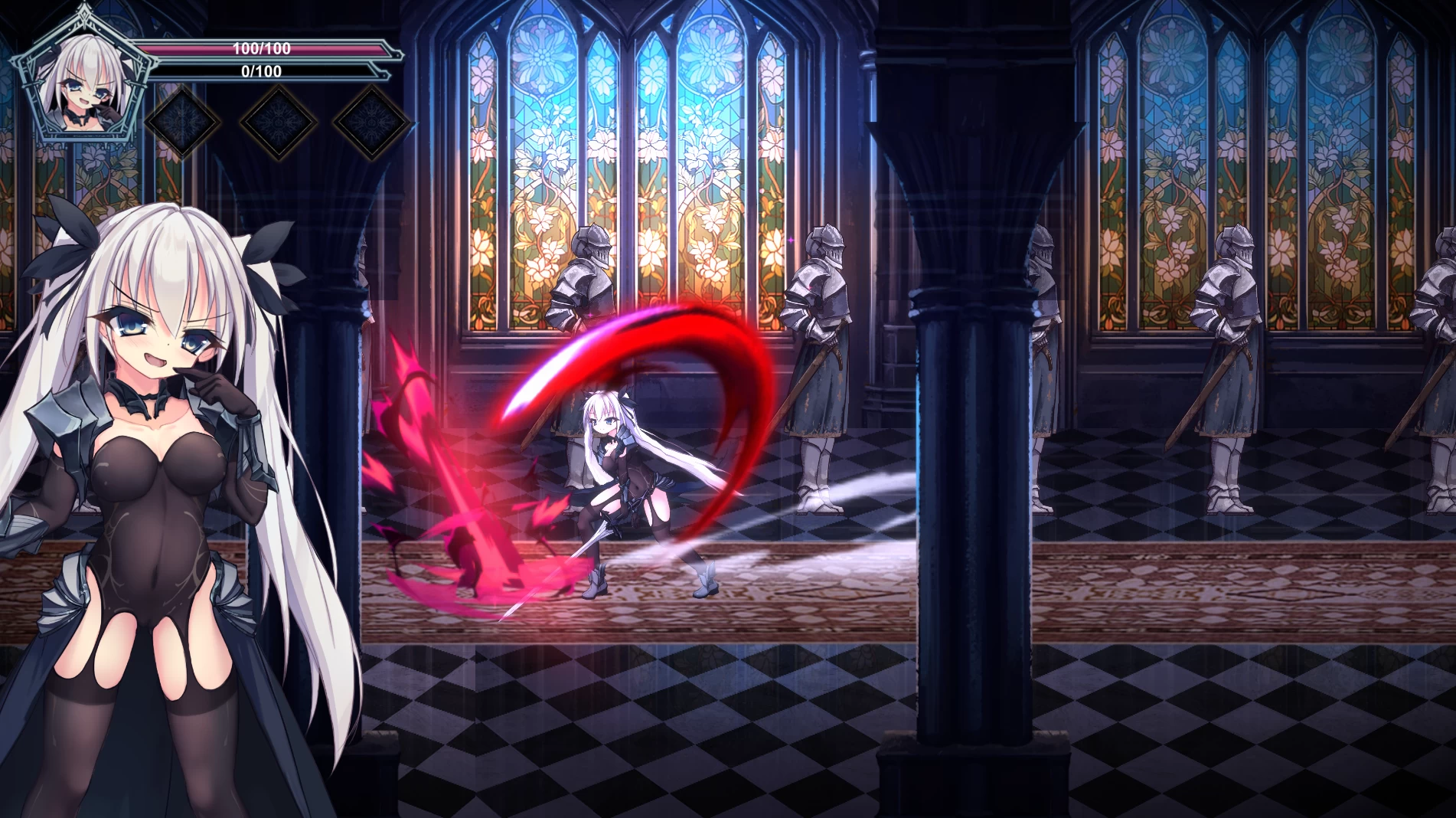 银剑战姬1.0外挂完美汉化版【PC+动作ACT/2D神作/异种J/战败H】/銀剣の戦姫【2.2G】