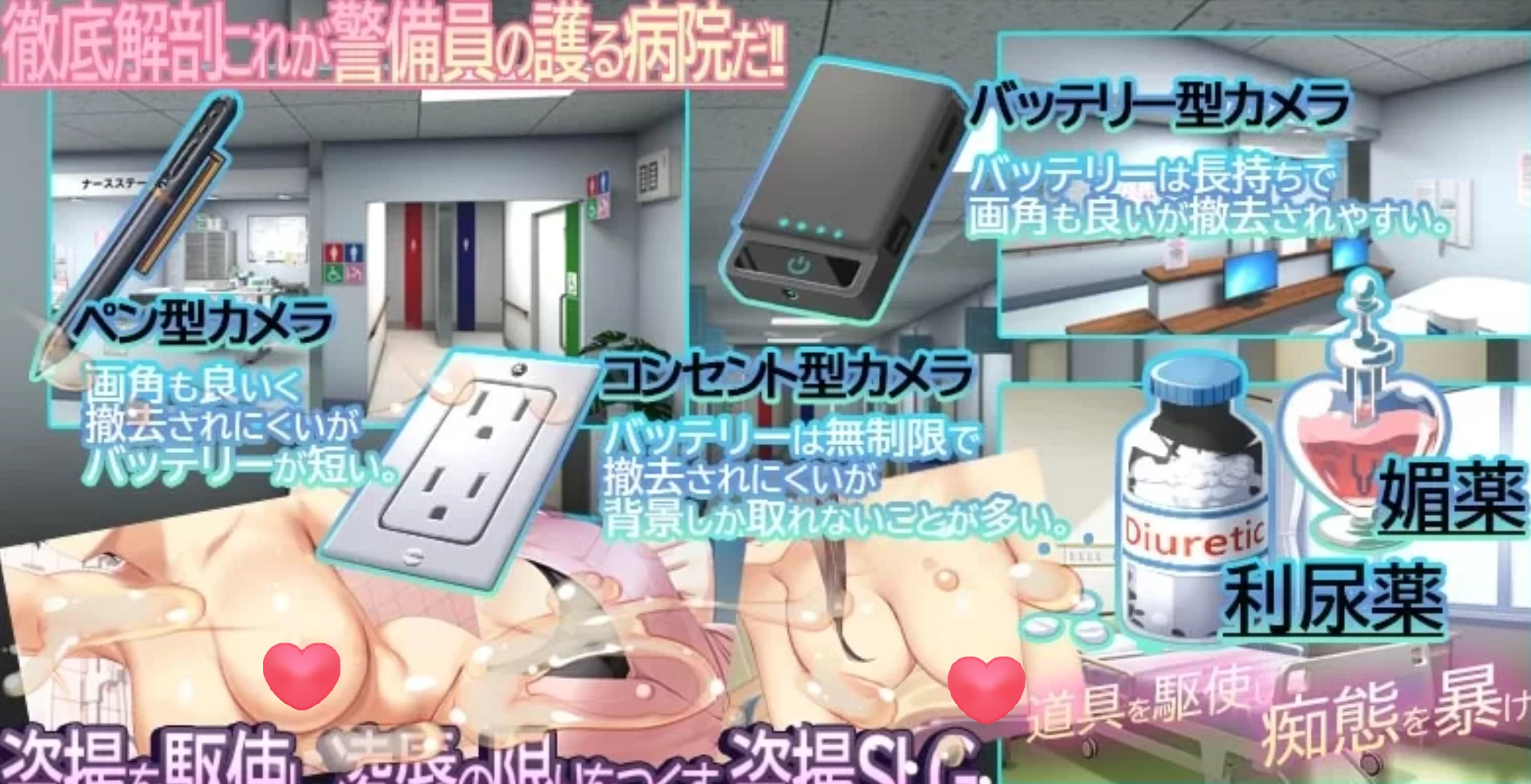 医院保安夜勤0.26.2.8外挂完美汉化版【PC+日系神作SLG/满车率新作/护士/偷拍/羞辱】/NurseCall【4.83G】