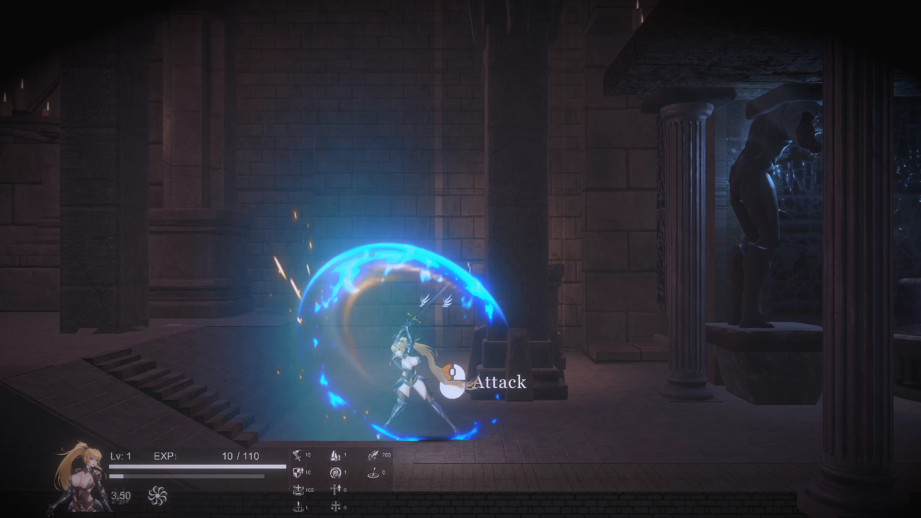 圣骑士复仇之夜官中步兵版【PC+安卓模拟器+ACT动作/精品/战斗H/触手/异种J+全CG存档】/Paladin's Revenge【5.62G】