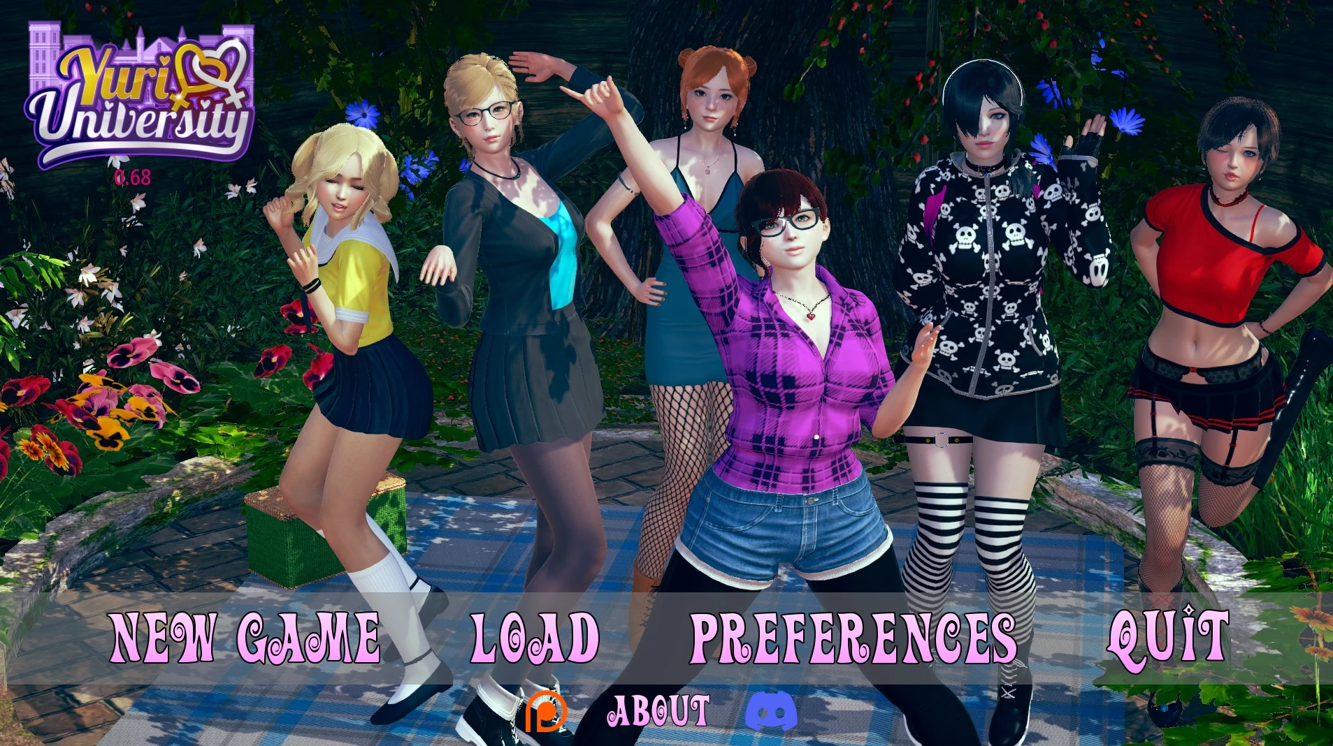 尤里大学0.68外挂汉化版【PC+安卓生肉+亚洲风SLG/女同/沙盒+画廊全开】/Yuri University【9G】