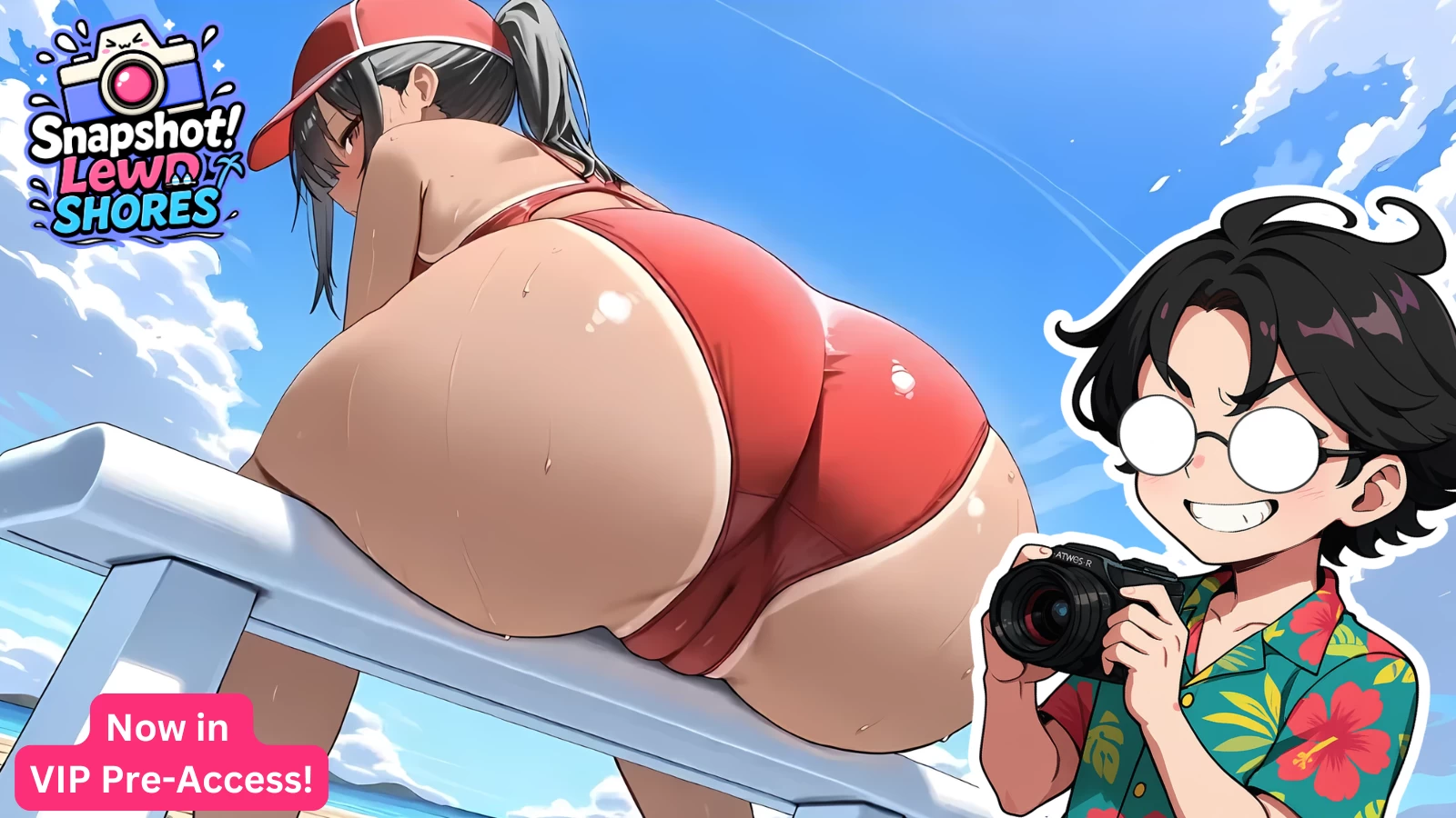 【独家自购】快照！银秽海岸0.41汉化作弊版【PC+安卓模拟器+3D互动/开放世界/沙盒/偷拍/盗摄/步兵+全图库+礼品码】/Snapshot！Lewd Shores【2.6G】【会员专享】