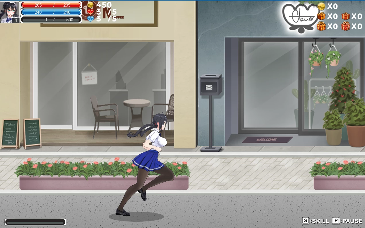 格斗少女尤里0.24官中步兵版【PC+安卓模拟器+横版动作ACT/异种J/战败H】/Fighting Girl Yuri【660M】