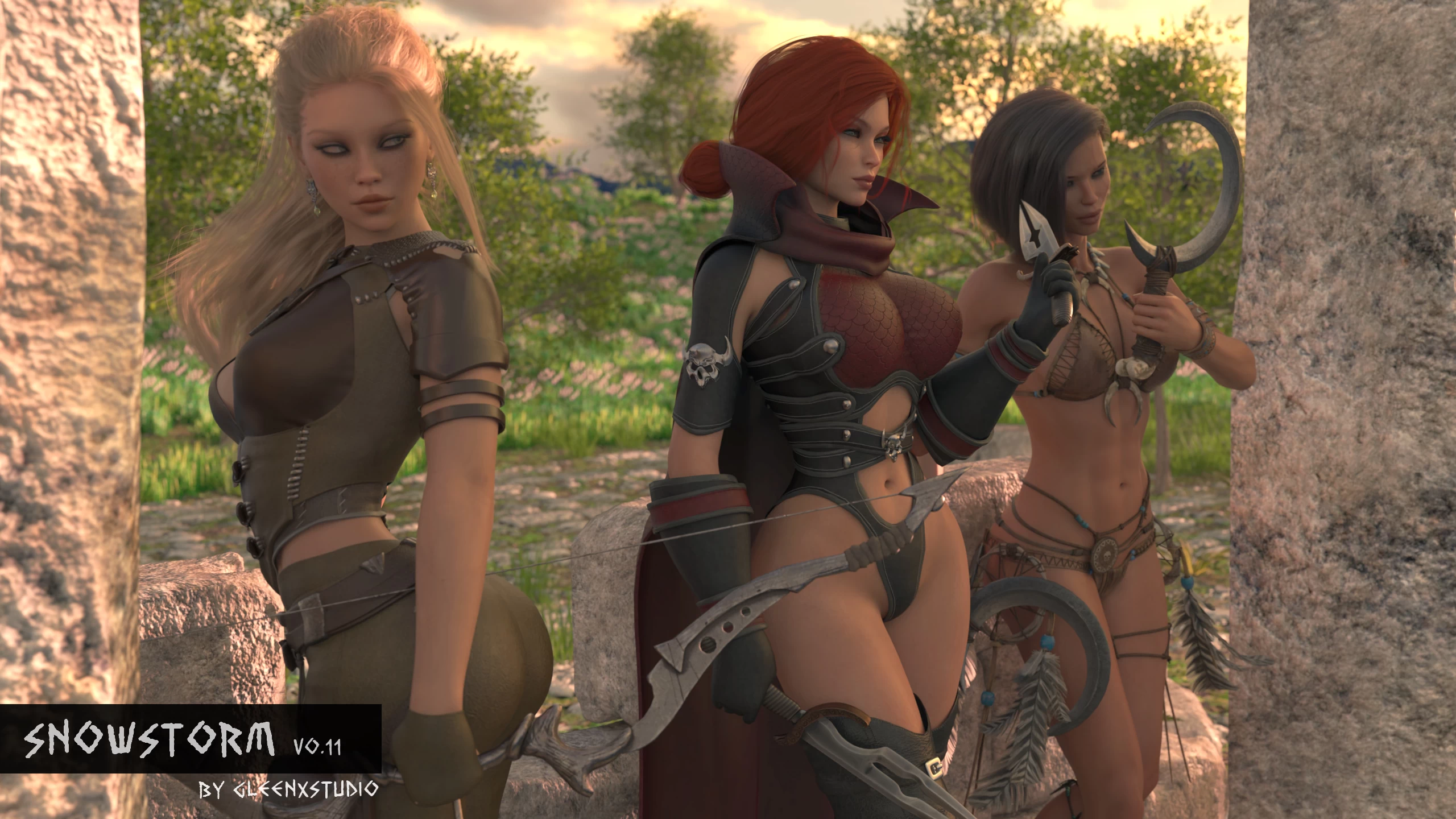 暴风雪0.12外挂精翻汉化版【PC+安卓生肉+欧美SLG/熟女后宫/神级建模+画廊】/SnowStorm【14.1G】