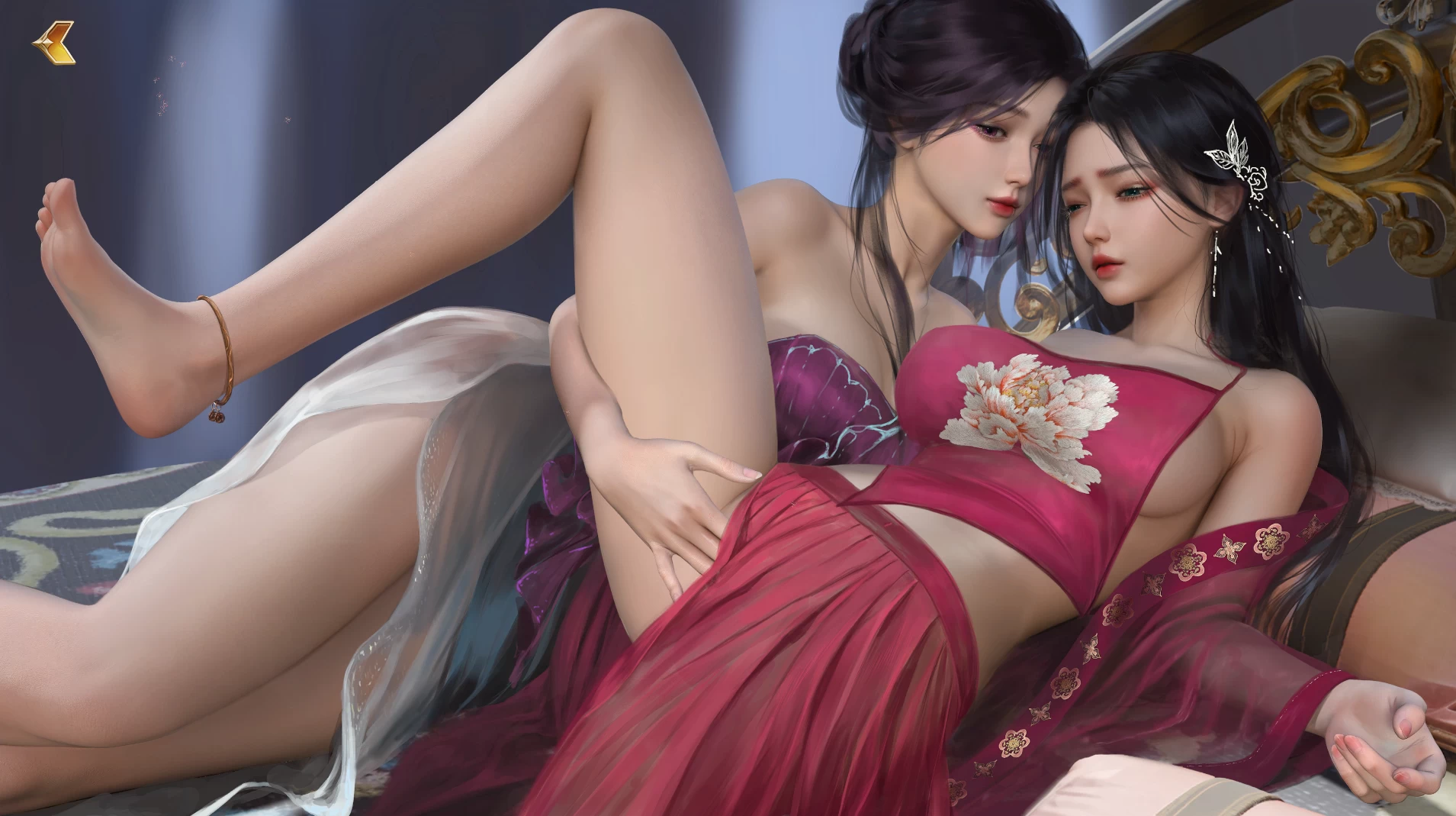 精灵密友1.0官中步兵版【PC+安卓模拟器+亚洲风互动SLG/连连看/女同/百合+画廊全开】/Elven Friends【1G】