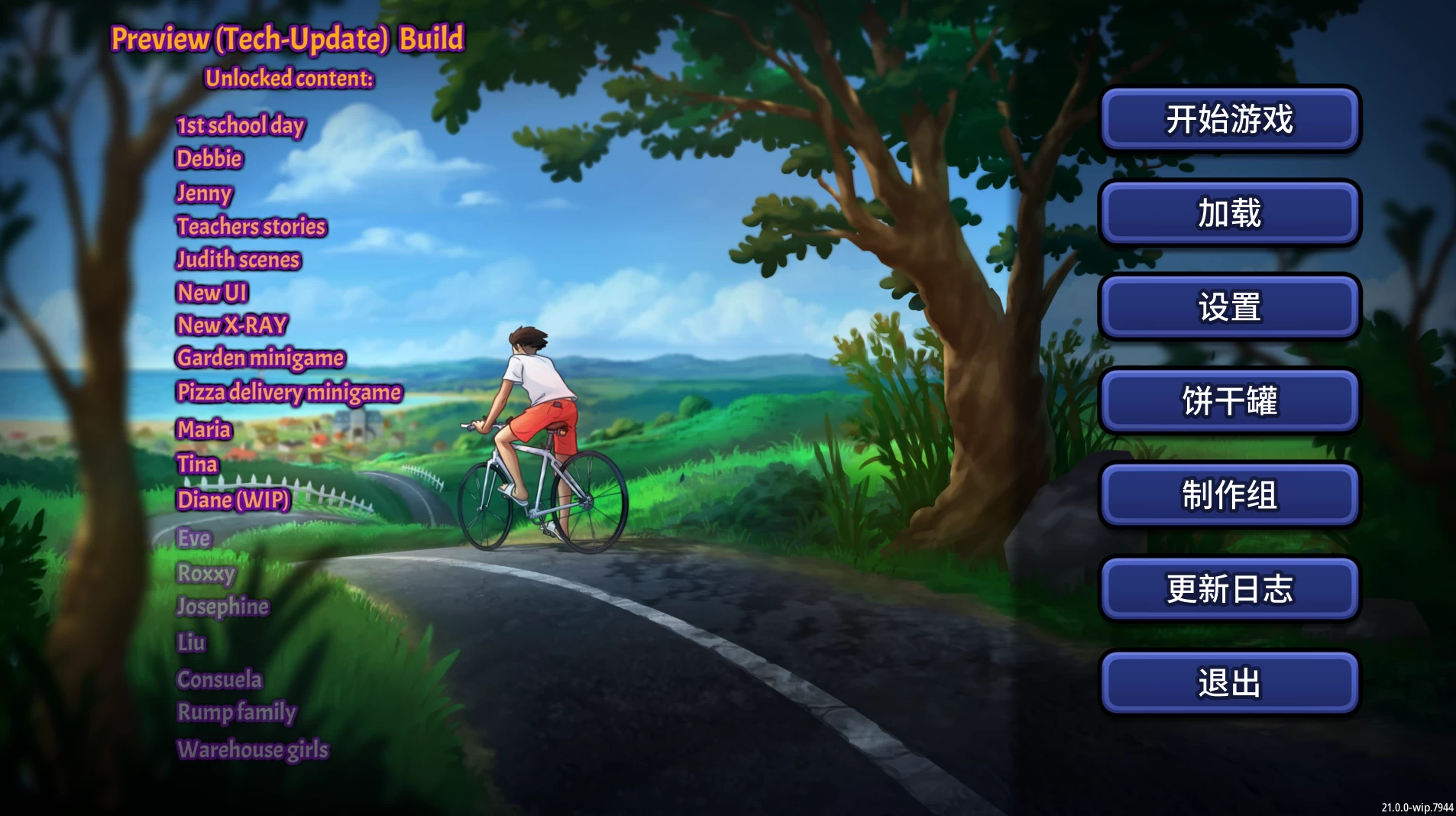 夏日传说21.0.0wip.7944高清重制外挂精翻汉化版【PC+安卓生肉+精品卡通SLG/沙盒+画廊全开】/Summertime Saga【4.27G】