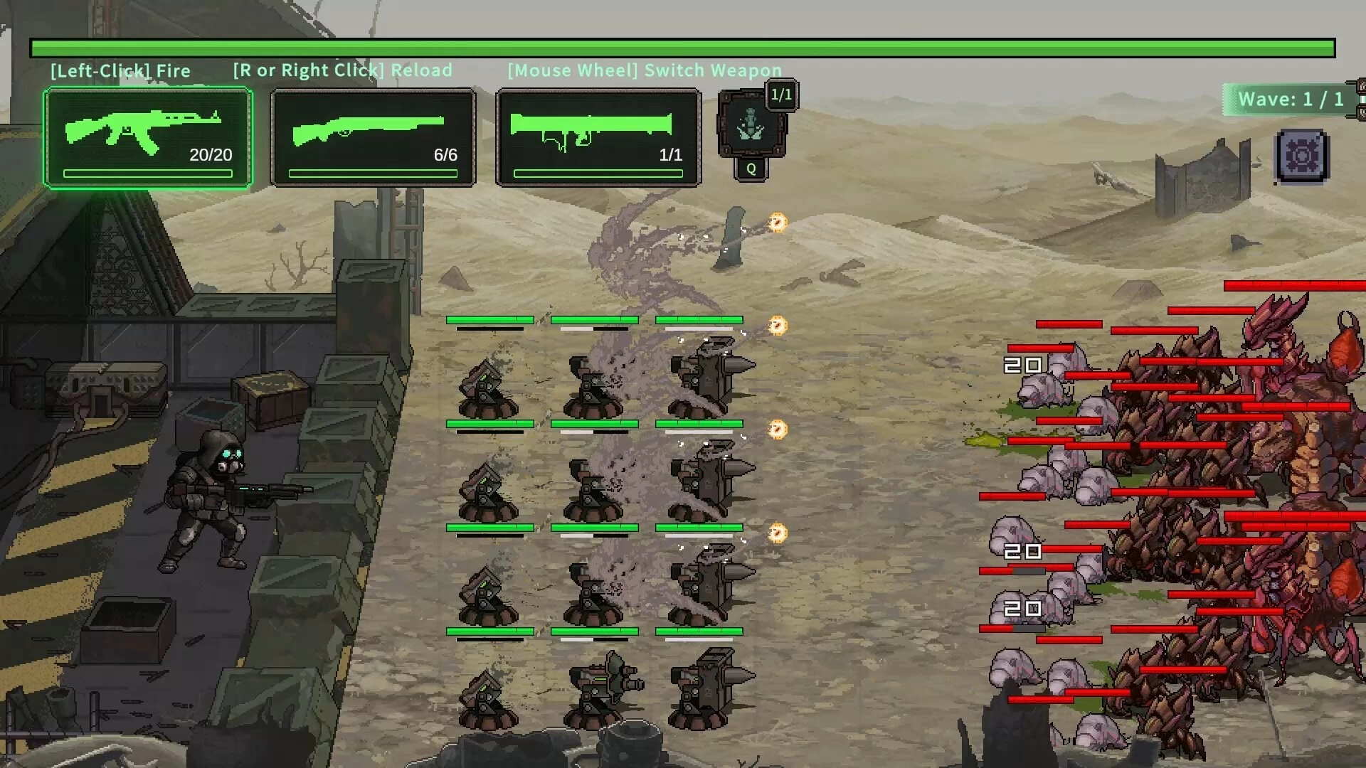 虫潮孤堡:机欲防线1.1.0官中步兵版【PC+安卓模拟器+塔防互动SLG/像素动态/新作更新】/Swarm Bunker: Lust Defense【3.36G】
