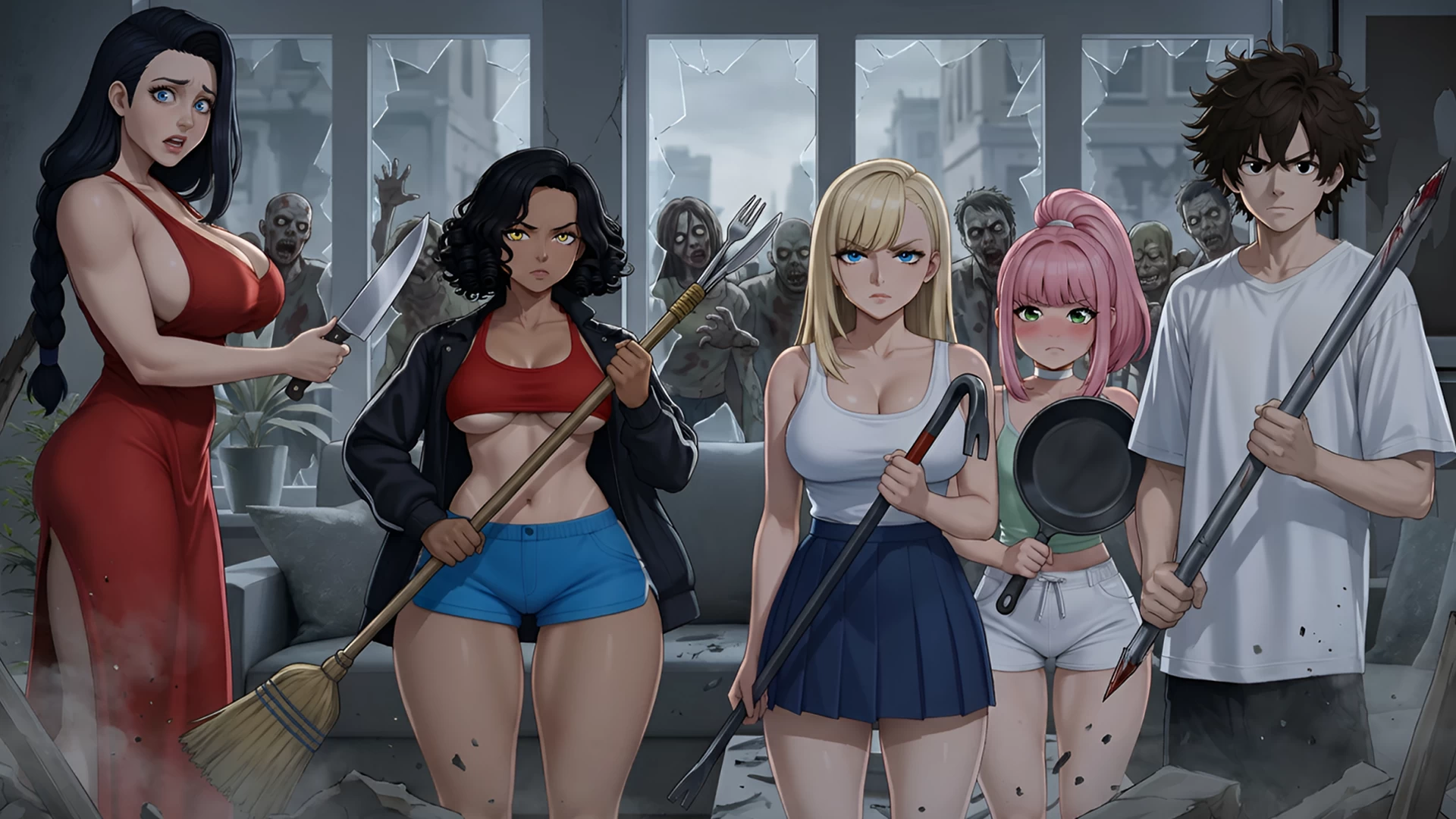 被我前女友的家人和僵尸困住了2.7官中步兵版+DLC【PC+安卓+亚洲SLG/精品沙盒/后宫】/Stuck with my Ex's Family and Zombies?!【2.21G】